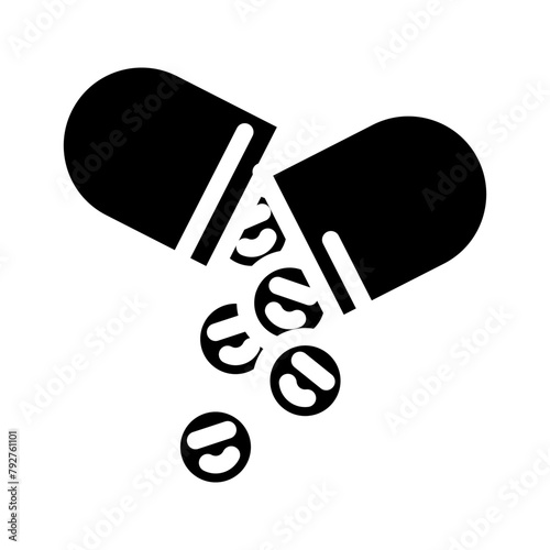 antidepressants medicines pharmacy glyph icon vector. antidepressants medicines pharmacy sign. isolated symbol illustration