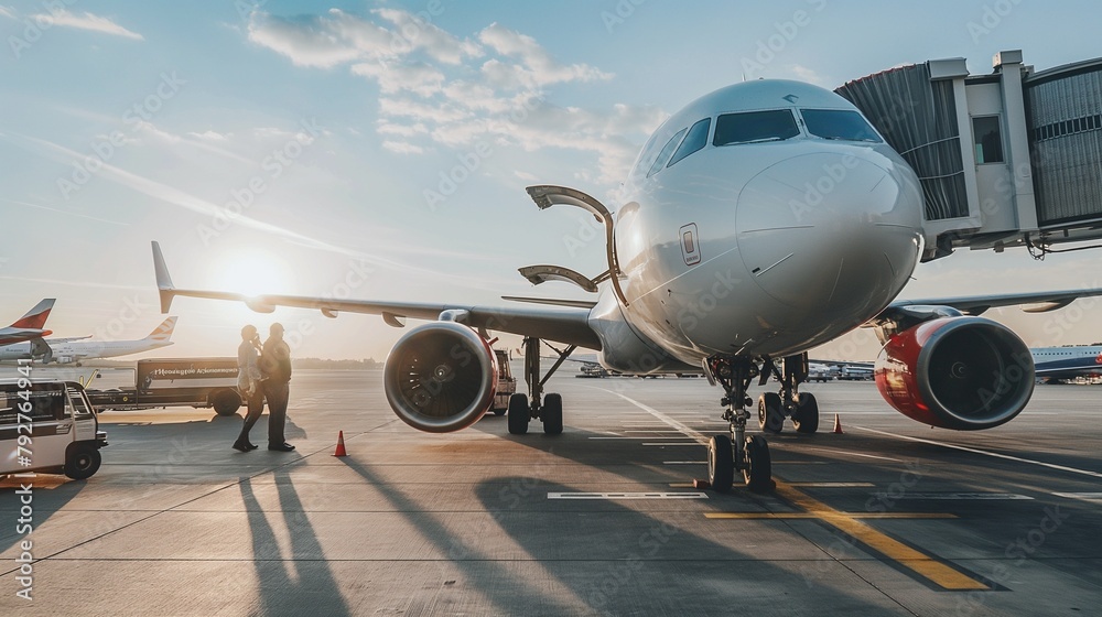 passengers and airplanes in airport, airplane transportation passengers and airplanes in airport, airplane transportation