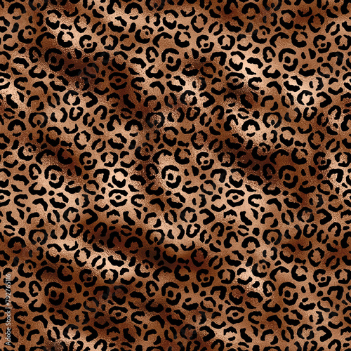 Bronze Leopard Digital Paper, Pattern Digital Paper