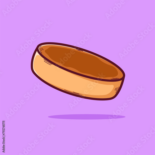 English Muffin Illustration Bread