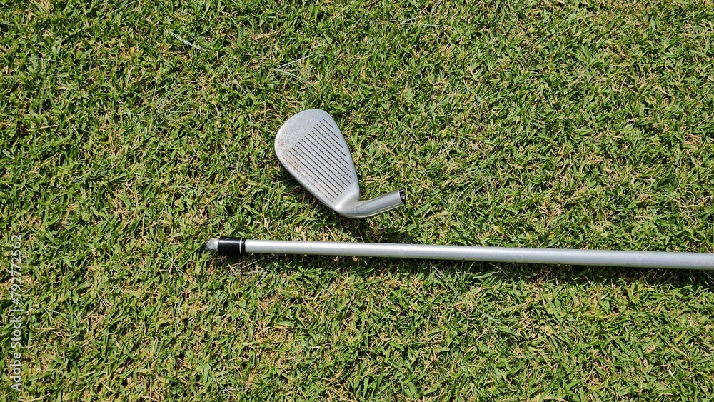 Fototapeta premium Golf Club and Putter on Grass