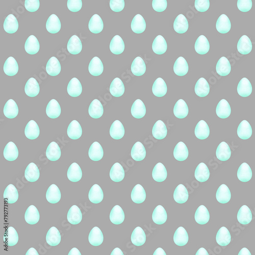 Aqua Easter Egg, Pattern Digital Paper