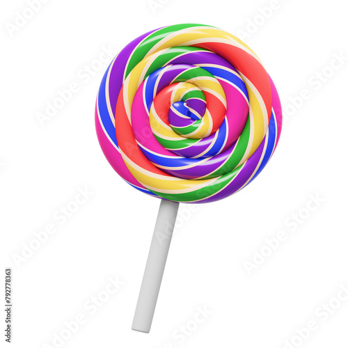 lollipop 3d illustration