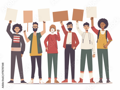 Uniting Voices for Change: An Animated Illustration of a Diverse Protest Movement