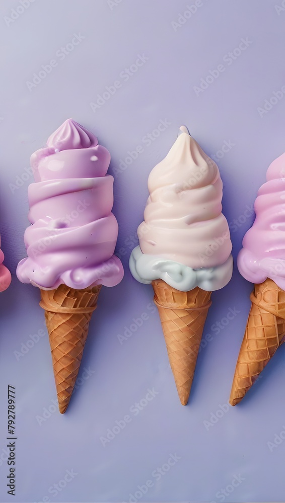 ice cream cone, ai generated ice cream cone, ai generated