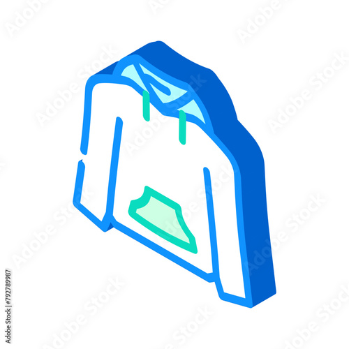 hoodies clothing isometric icon vector. hoodies clothing sign. isolated symbol illustration