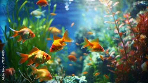 Underwater world fish Aquarium ..