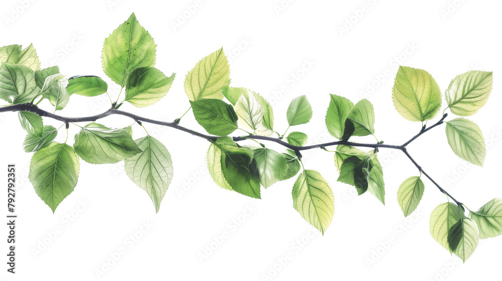 Fototapeta premium green tree branch isolated