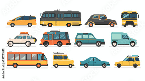City cars and vehicles transport. Transportation icon