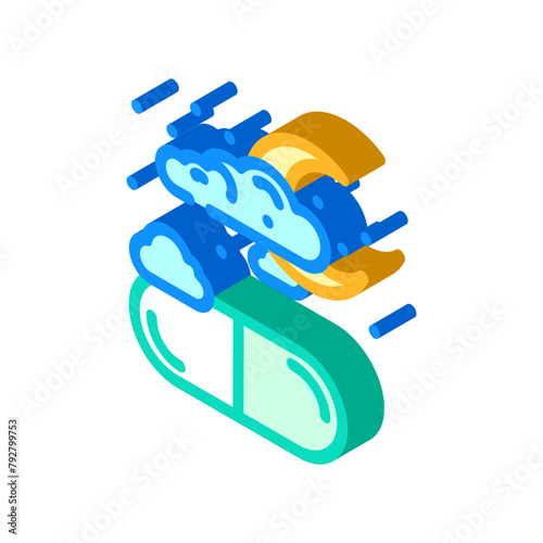 sedatives medicines pharmacy isometric icon vector. sedatives medicines pharmacy sign. isolated symbol illustration