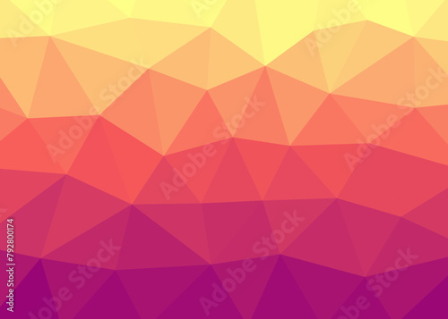 Abstract triangle background on low poly style vector illustration. Trendy gradient polygonal wallpaper. 