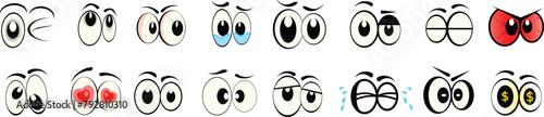 Set of cartoon eyes