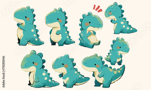 dinosaur clipart vector for graphic resources