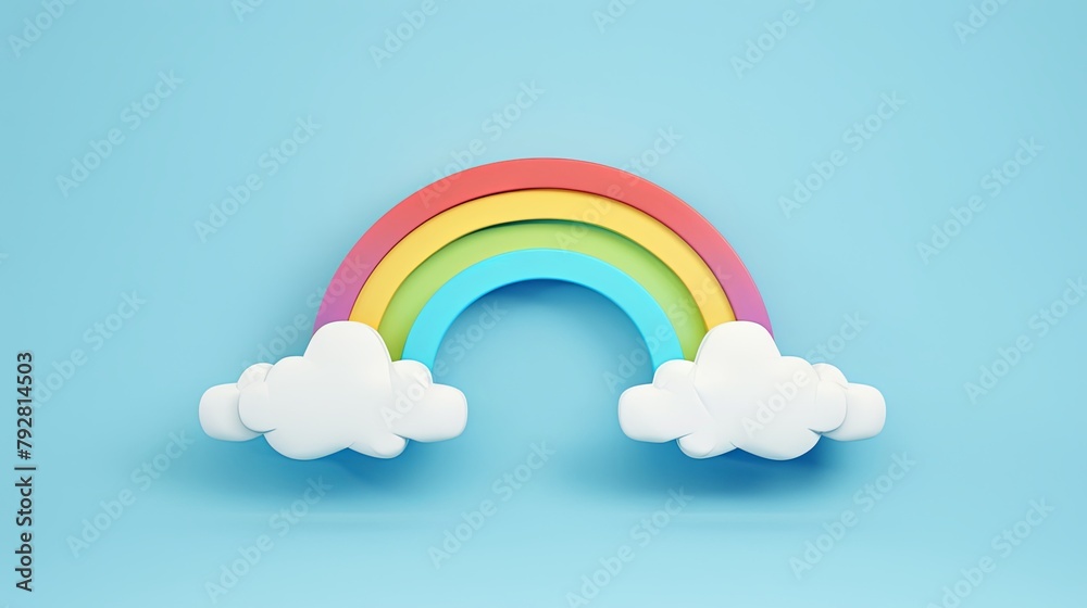 Joyful Rainbow Bridges Clouds in Childlike Wonder Joyful Rainbow Bridges Clouds in Childlike Wonder