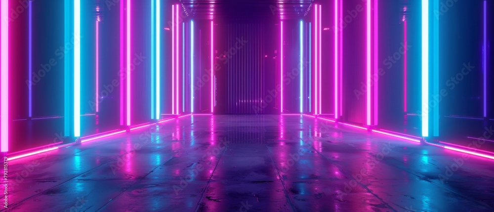 Background of neon lights in 3D... Background of neon lights in 3D...