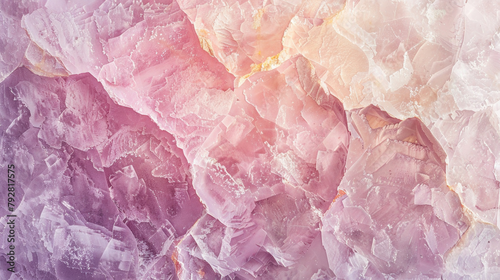 Fototapeta premium Pink quartz stone surface background textured