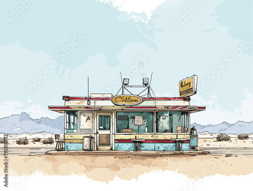 Roadside Haven: A Diner on the Open Road, a Culinary Oasis for Wayfarers