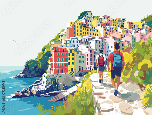 Cinque Terre Coastal Hike: An Animated Adventure Amidst Scenic Mediterranean Charm