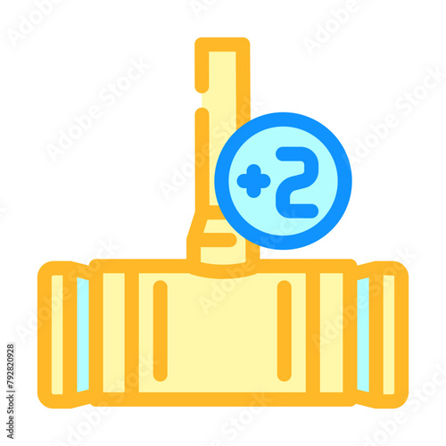 bisque croquet game color icon vector. bisque croquet game sign. isolated symbol illustration