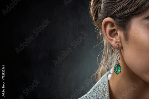 Eleganti Orecchini con Smeraldi- Gioielli di Prestigio photo
