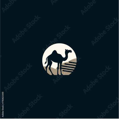 camel logo journey graphic arabian outline transport