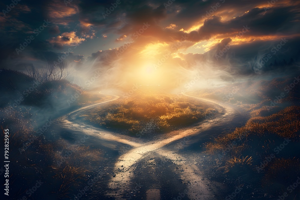 Divergent Pathways Illuminated Passage Through Uncertain Terrain Divergent Pathways Illuminated Passage Through Uncertain Terrain