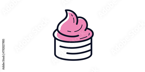 creative ice cream logo design, logo design template, icon, vector, symbol, creative idea.