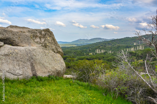 Kozak Plateau scenic view from Ida Madra Geopark (Izmir province, Turkiye) photo