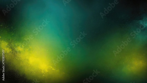 Green Teal yellow black grey  grainy noise grungy a rough abstract background