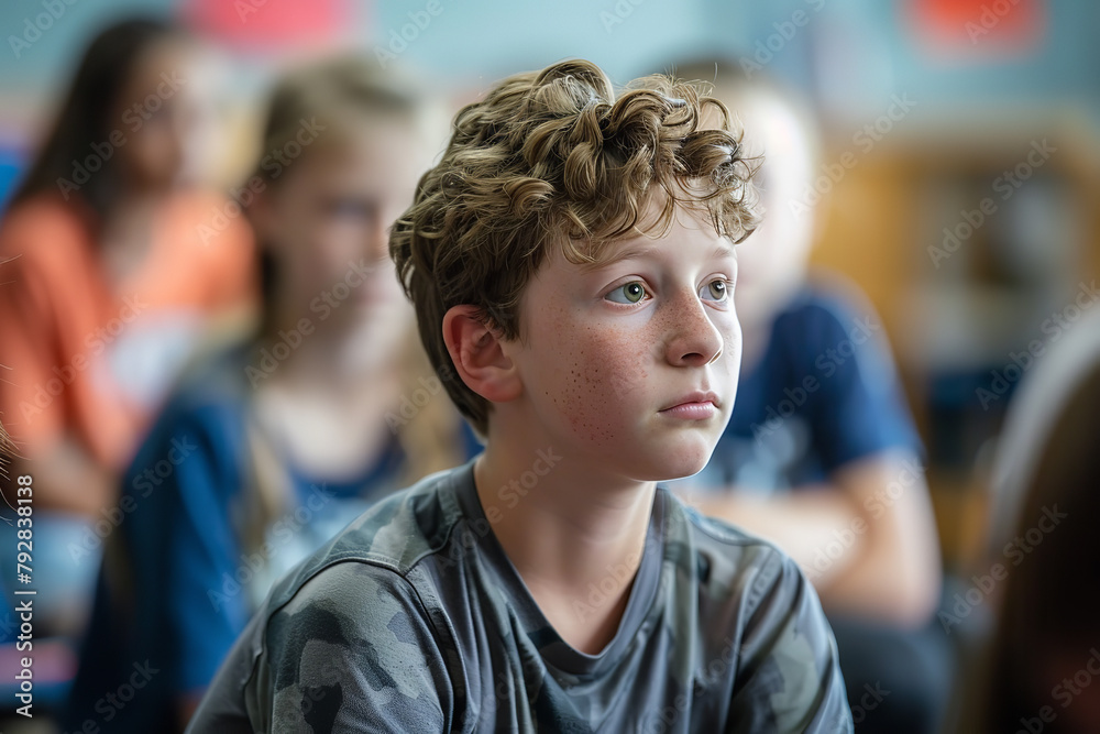 In a classroom workshop - students dive into role-playing exercises - a hands-on approach to understanding and addressing bullying behaviors In a classroom workshop - students dive into role-playing exercises - a hands-on approach to understanding and addressing bullying behaviors