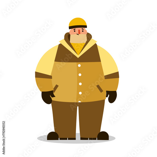 foremen worker flat vector il...