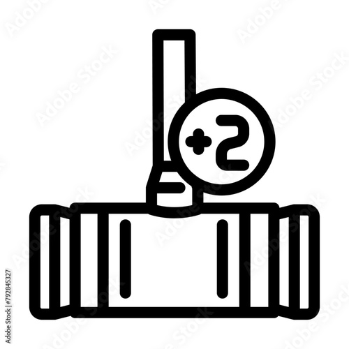 bisque croquet game line icon vector. bisque croquet game sign. isolated contour symbol black illustration