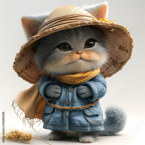 cat wear a hat