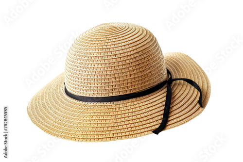 Foldable Hat with UV Protection for Summer On Transparent Background photo