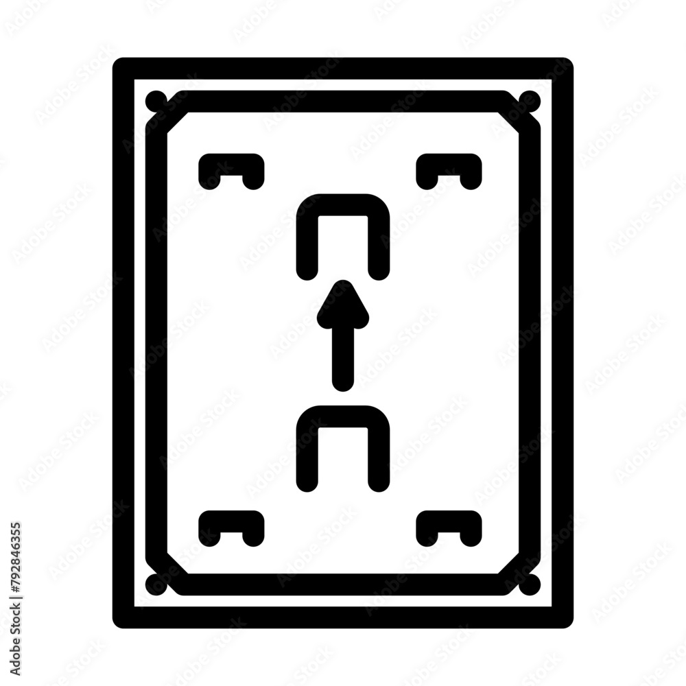center stake croquet game line icon vector. center stake croquet game sign. isolated contour symbol black illustration center stake croquet game line icon vector. center stake croquet game sign. isolated contour symbol black illustration