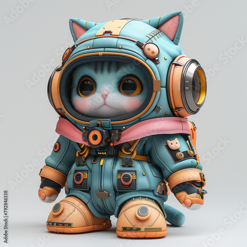 Cat robot with background (ID: 792846338)