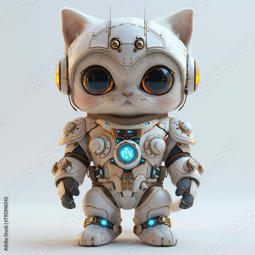 Cat robot with background (ID: 792846343)