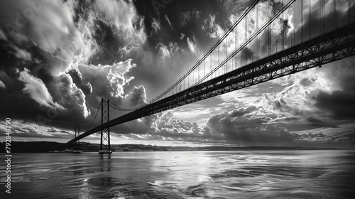 25th April Bridge over the Tejo river in Lisbon 