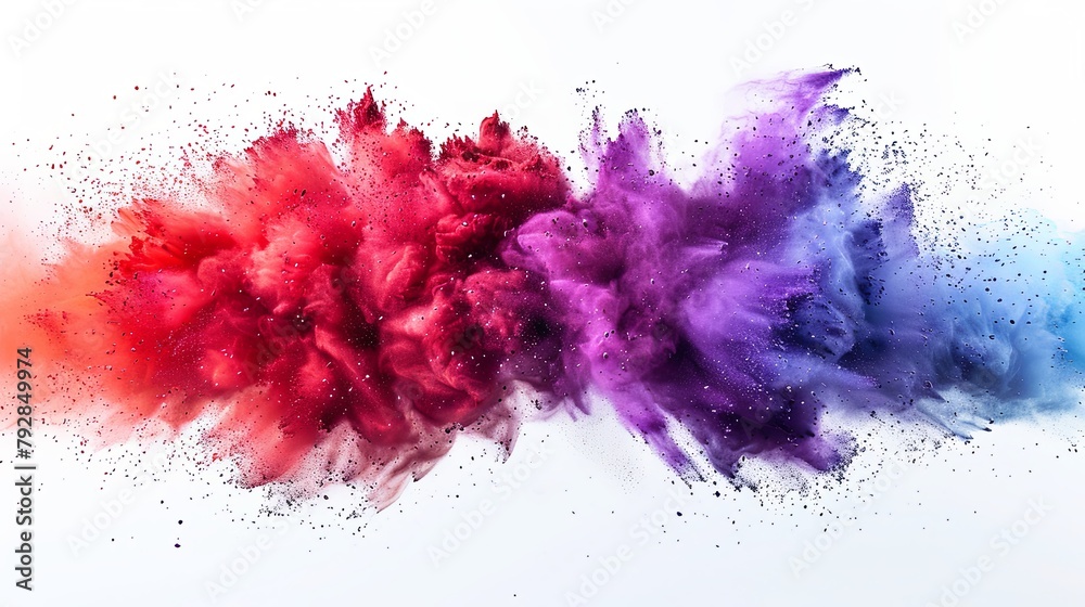 Spectrum Explosion: Colorful Holi Powder Dance Spectrum Explosion: Colorful Holi Powder Dance