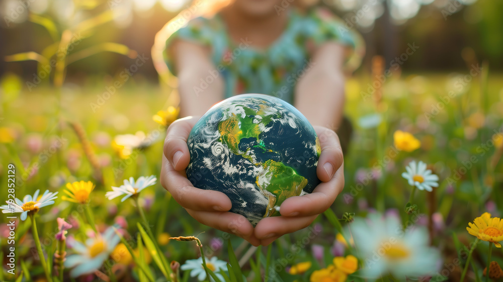 Person Holding Small Earth in Hands Person Holding Small Earth in Hands