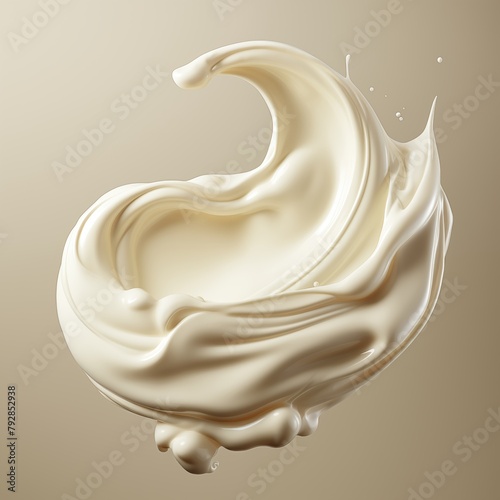 Heavy Cream isolated on transparent background