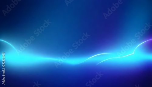 Cyber, technology background. Blue neon light. 