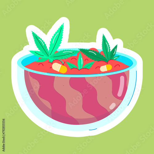 Weed Flat Stickers