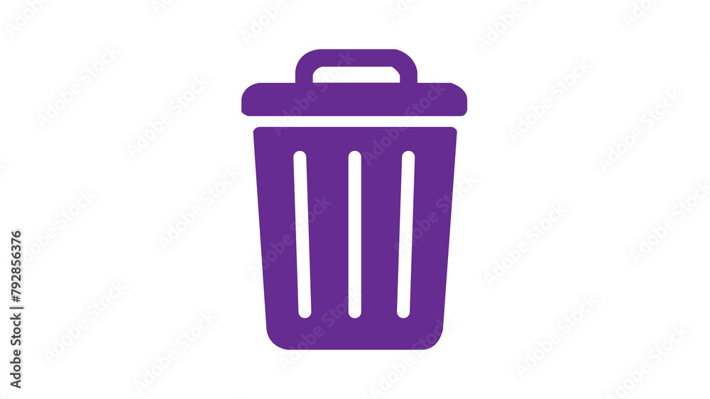 Garbage can,Rubbish bin icon,Trash can