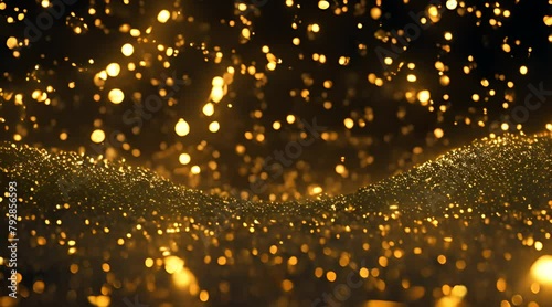 A Symphony of Golden Sparkle: Where Light and Texture Intertwine