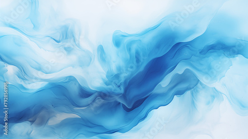 Tranquil Abstract Blue Wave Background for Calm Settings