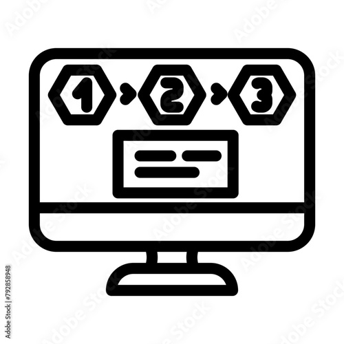 progressive disclosure line icon vector. progressive disclosure sign. isolated contour symbol black illustration