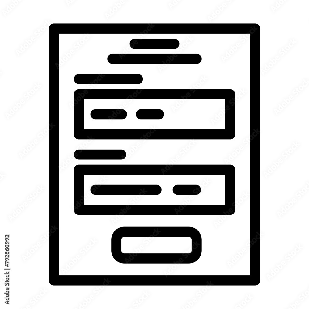 microcopy ux ui design line icon vector. microcopy ux ui design sign. isolated contour symbol black illustration microcopy ux ui design line icon vector. microcopy ux ui design sign. isolated contour symbol black illustration