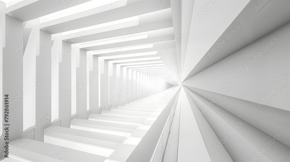 Obraz premium Sleek and Striking Architectural Composition with Geometric Patterns and Clean Lines