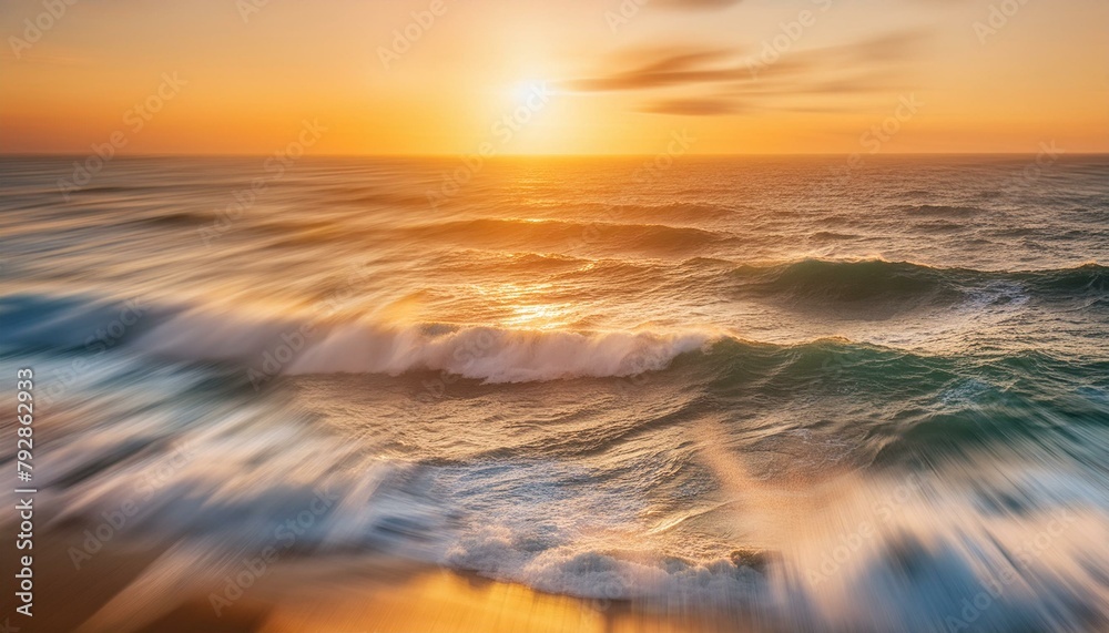 Blurred Sunset Over the Sea Blurred Sunset Over the Sea